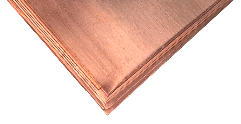 LVLOZ Copper Sheet, Metal Paper Sheets for Crafts Copper Contact Paper Door  Kick Plate Sheet Metal Break (Size(mm) : 100 * 100, Thickness(mm) : 5)