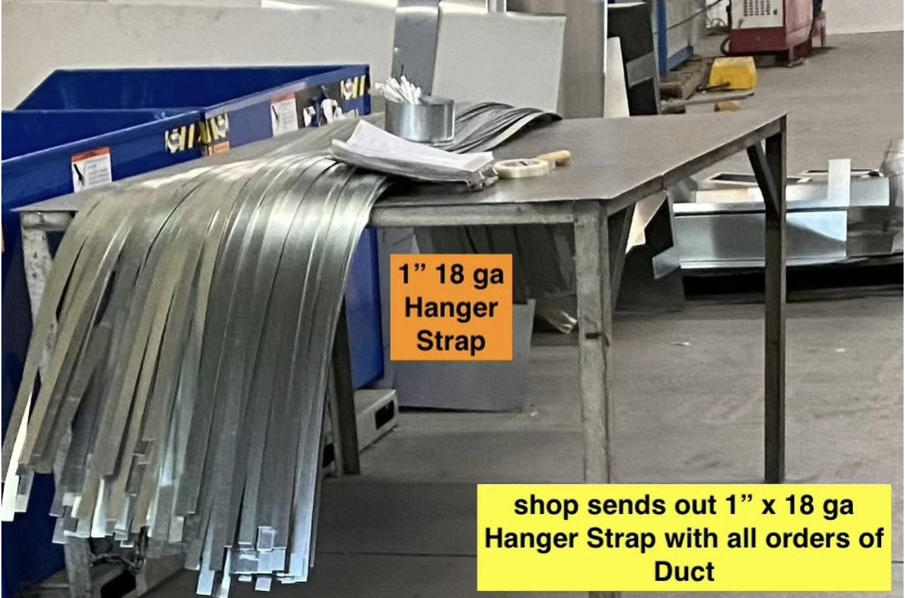 Ductwork Hanger Strap - 100' Roll